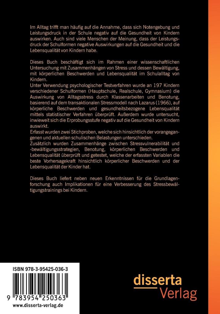 Weitere Ansicht: Schule und Stress: Wie sich Schulformen, Noten und Geschlecht auf die Gesundheit von Schulkindern auswirken | Jan Christopher Cwik, Jan Chr. Cwik