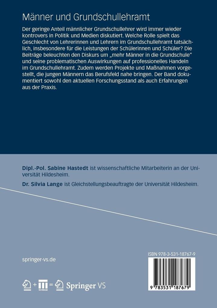 Weitere Ansicht: Männer und Grundschullehramt