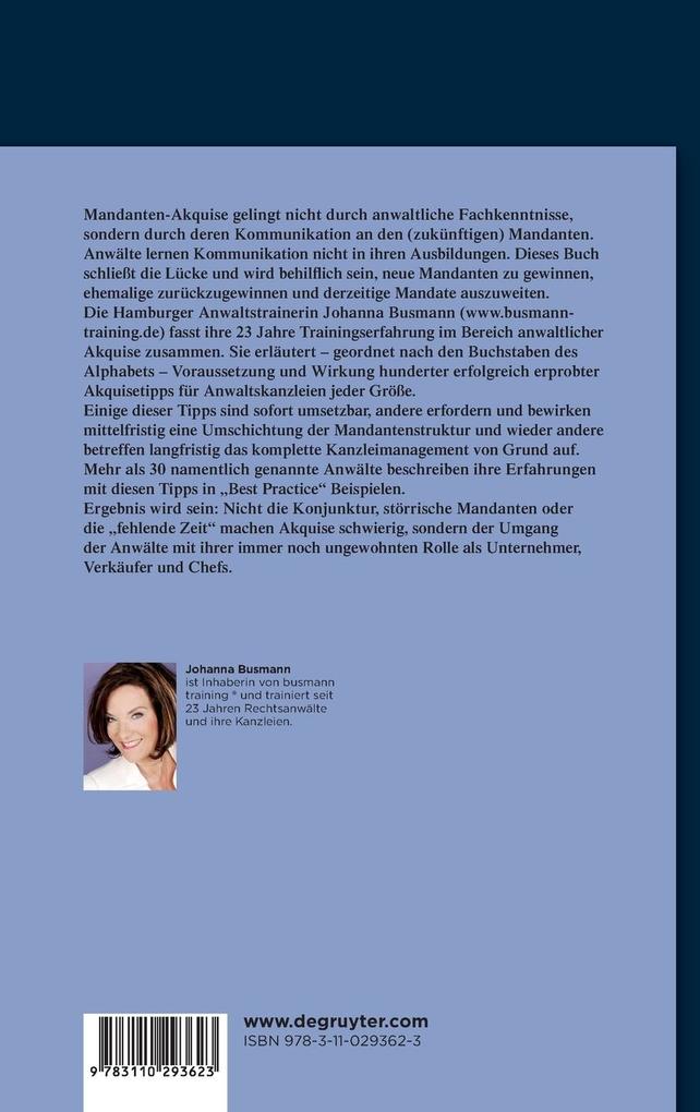 Weitere Ansicht: Chefsache Mandentenakquisition | Johanna Busmann