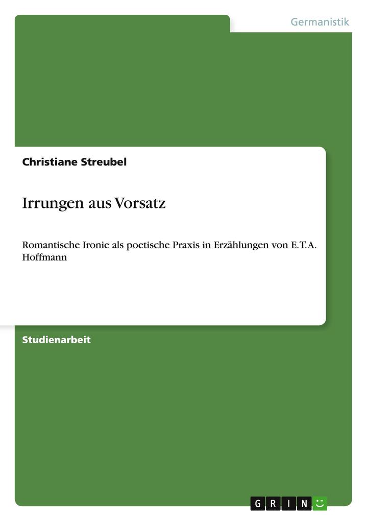 Produktbild: Irrungen aus Vorsatz | Christiane Streubel