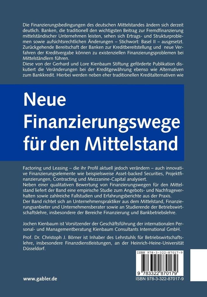 Weitere Ansicht: Neue Finanzierungswege für den Mittelstand | Gerhard und Lore Kienbaum Stiftung