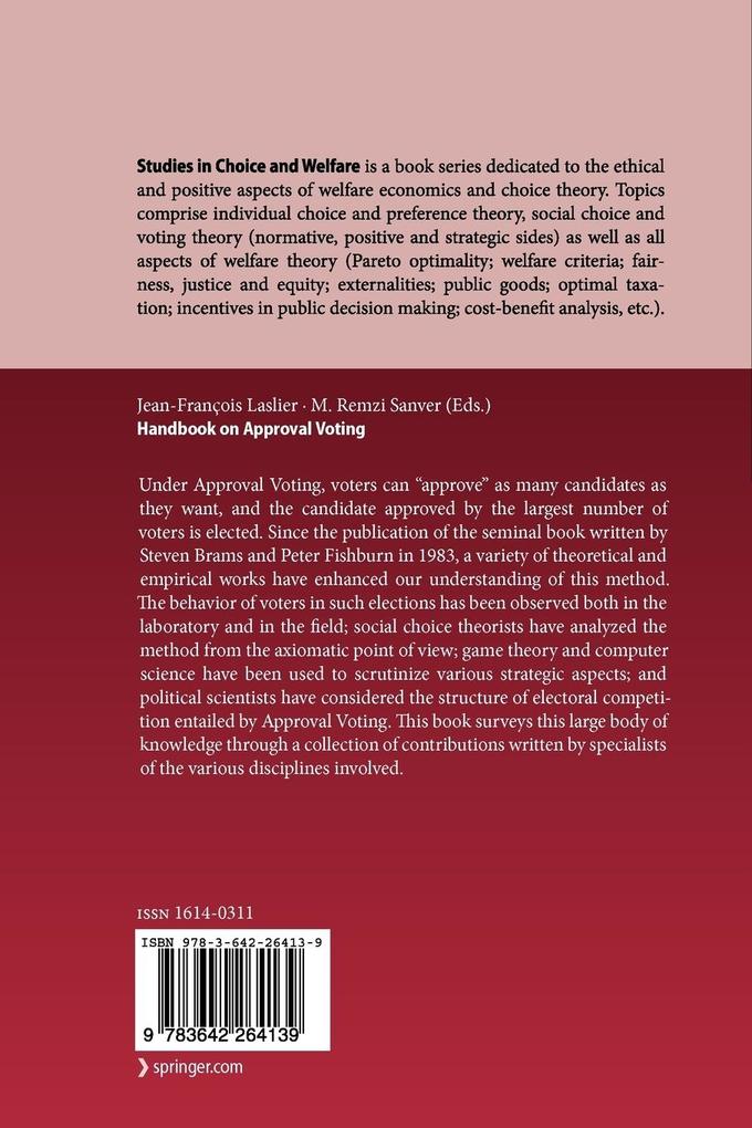 Weitere Ansicht: Handbook on Approval Voting