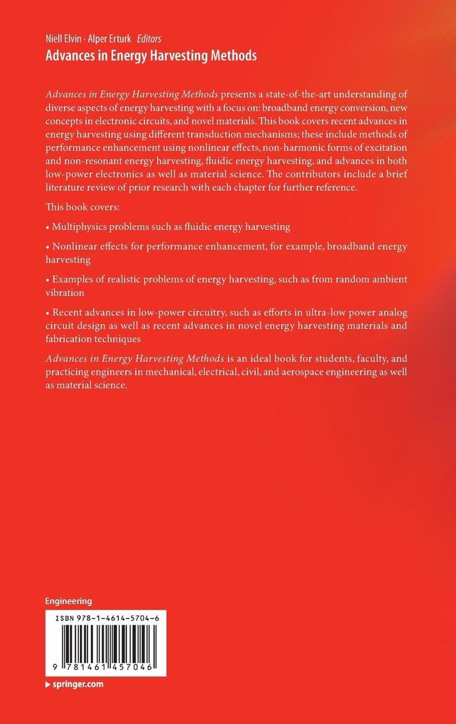 Weitere Ansicht: Advances in Energy Harvesting Methods