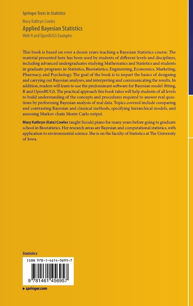 Weitere Ansicht: Applied Bayesian Statistics | Mary Kathryn Cowles