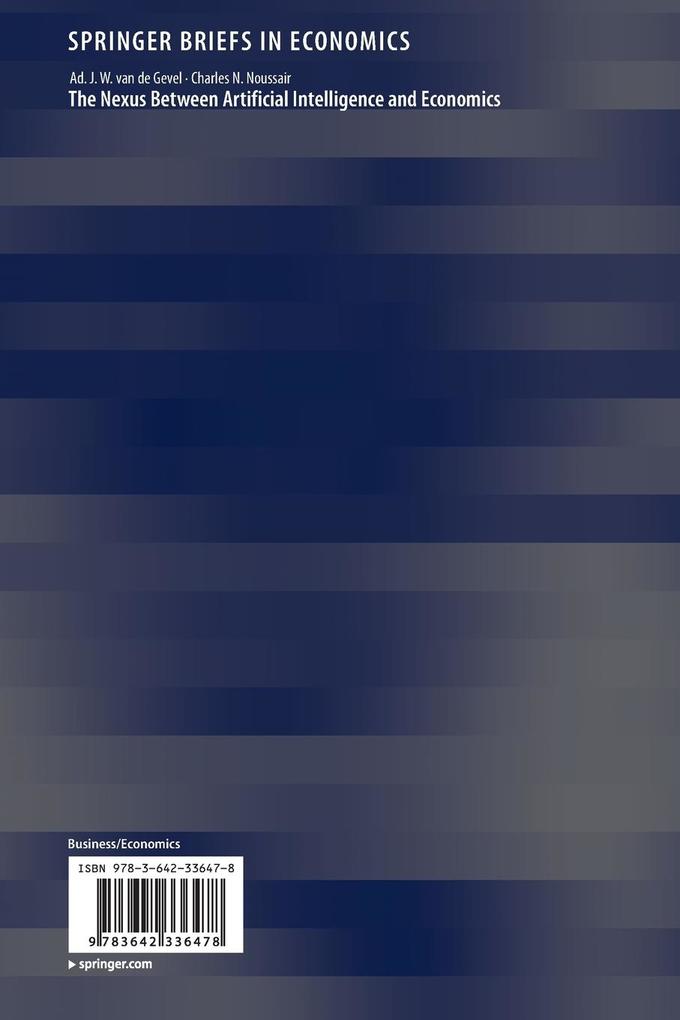 Weitere Ansicht: The Nexus between Artificial Intelligence and Economics | Charles N. Noussair, Ad J. W. van de Gevel