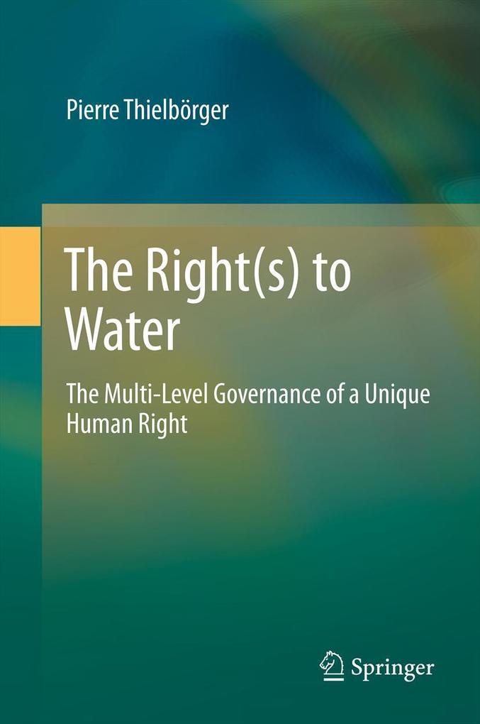 Produktbild: The Right(s) to Water | Pierre Thielbörger