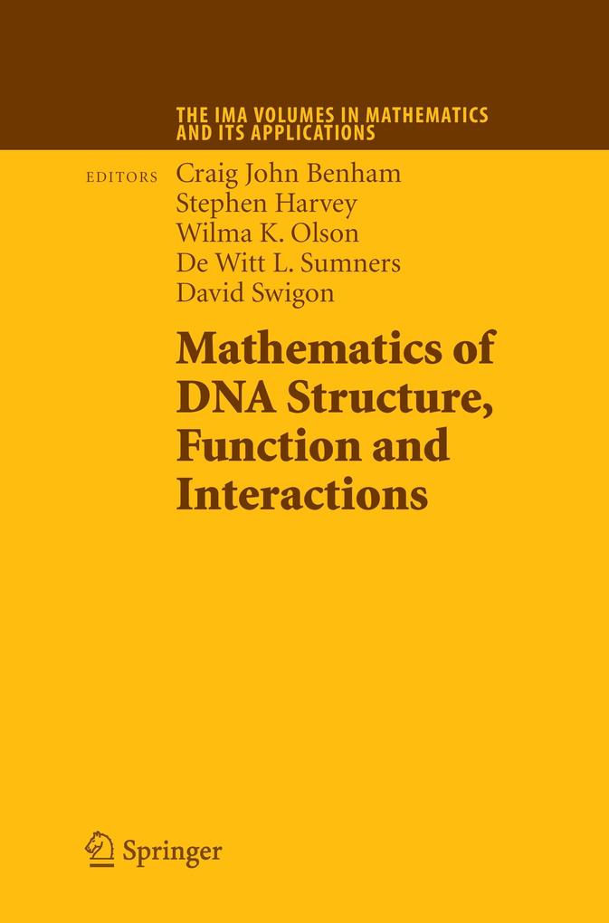 Produktbild: Mathematics of DNA Structure, Function and Interactions