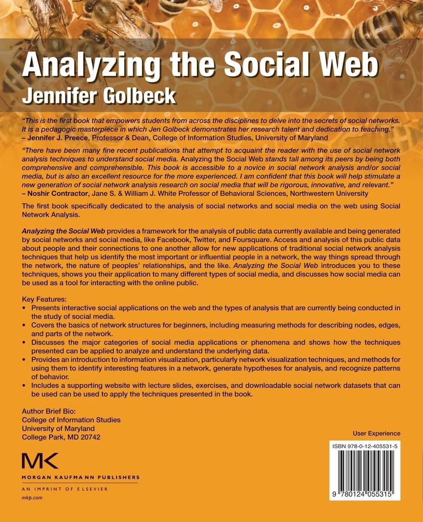 Weitere Ansicht: Analyzing the Social Web | Jennifer Golbeck