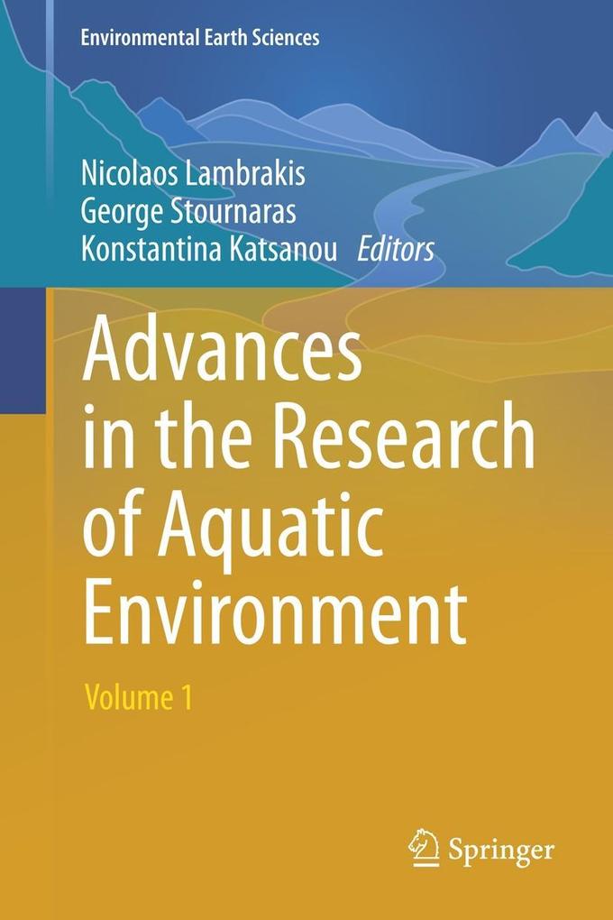 Produktbild: Advances in the Research of Aquatic Environment