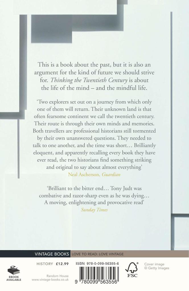 Weitere Ansicht: Thinking the Twentieth Century | Tony Judt, Timothy Snyder