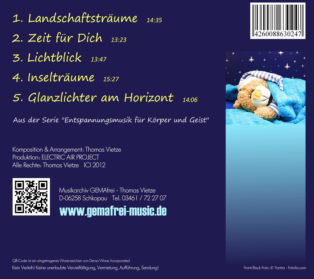 Weitere Ansicht: Beruhigende Musik fürs Baby. Tl.1, Audio-CD