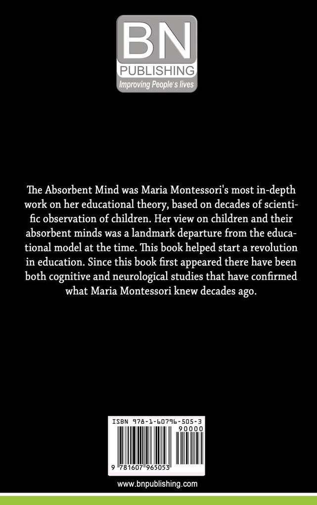 Weitere Ansicht: The Absorbent Mind | Maria Montessori
