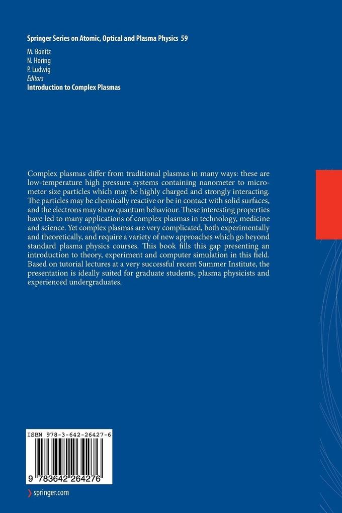 Weitere Ansicht: Introduction to Complex Plasmas