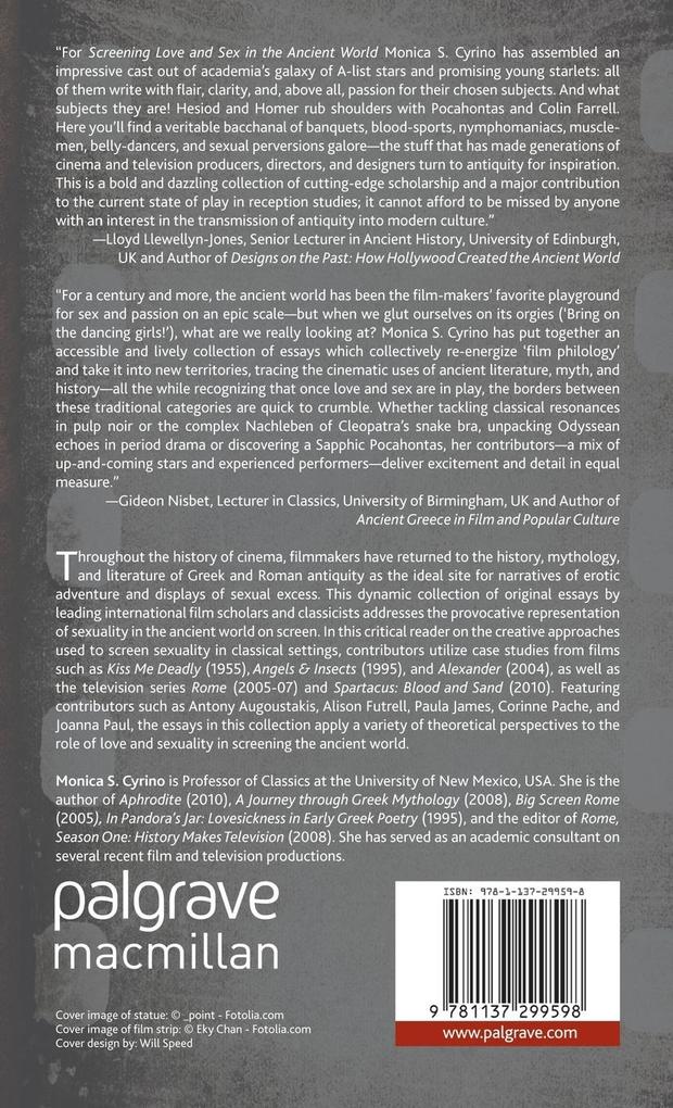 Weitere Ansicht: Screening Love and Sex in the Ancient World | Monica S Cyrino