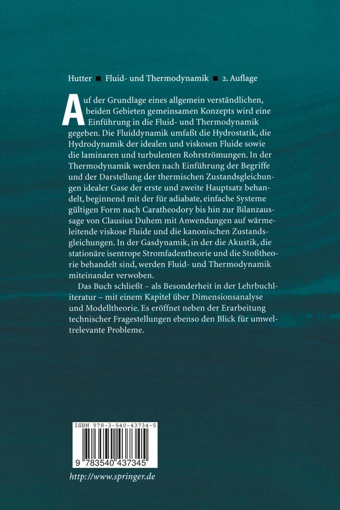 Weitere Ansicht: Fluid- und Thermodynamik | Kolumban Hutter