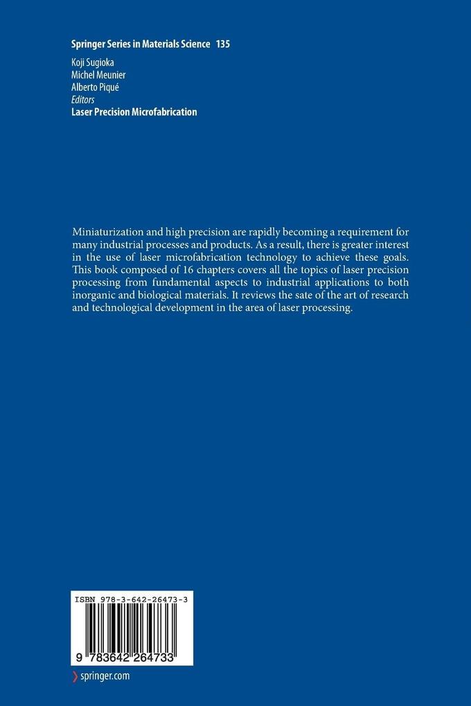 Weitere Ansicht: Laser Precision Microfabrication