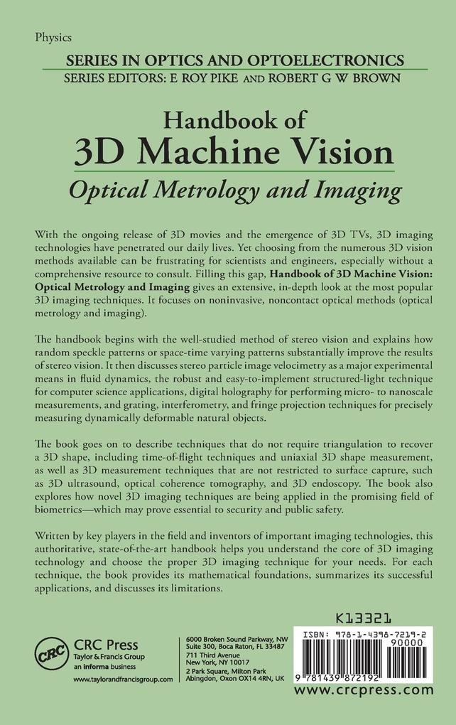 Weitere Ansicht: Handbook of 3D Machine Vision