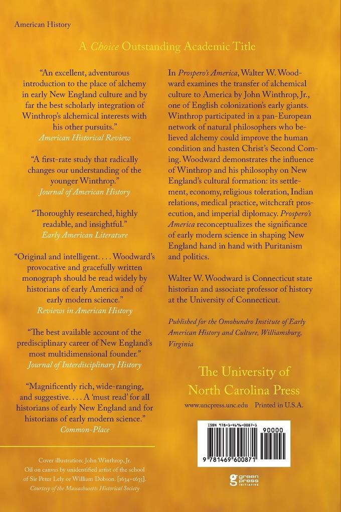 Weitere Ansicht: Prospero's America | Walter W. Woodward