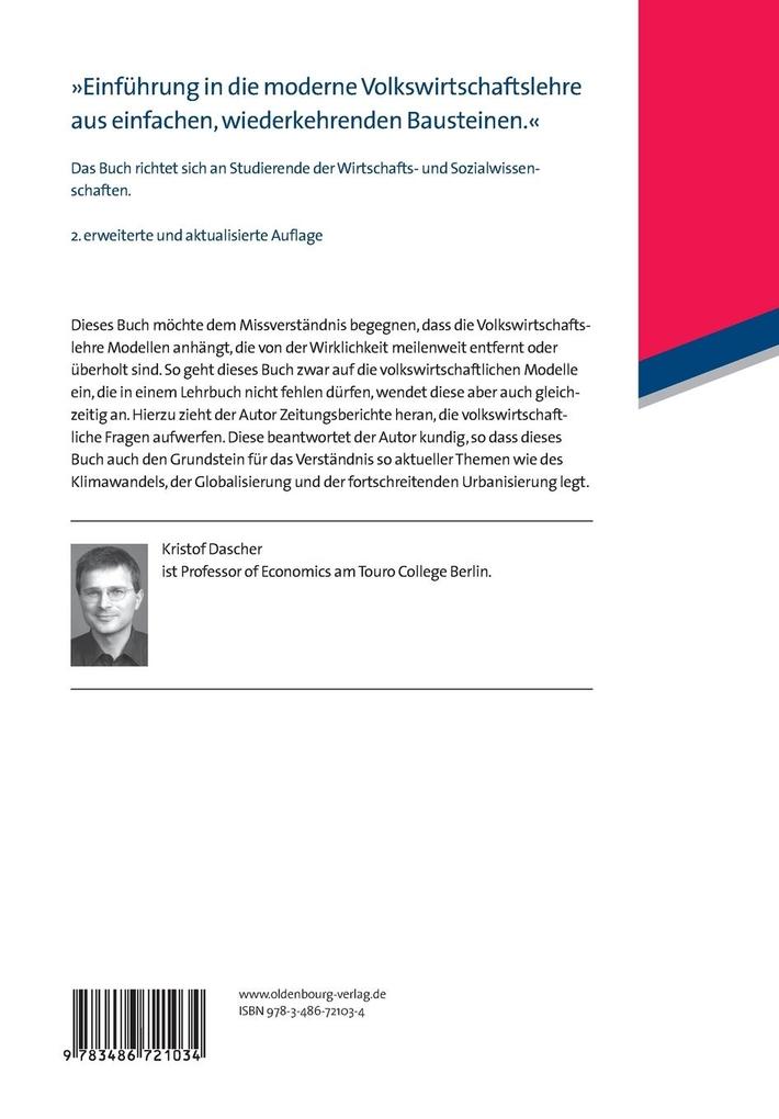Weitere Ansicht: Volkswirtschaftslehre | Kristof Dascher