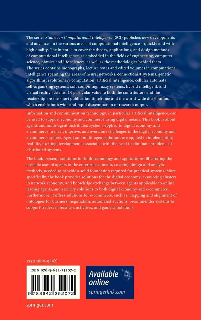 Weitere Ansicht: Agent and Multi-Agent Systems in Distributed Systems - Digital Economy and E-Commerce