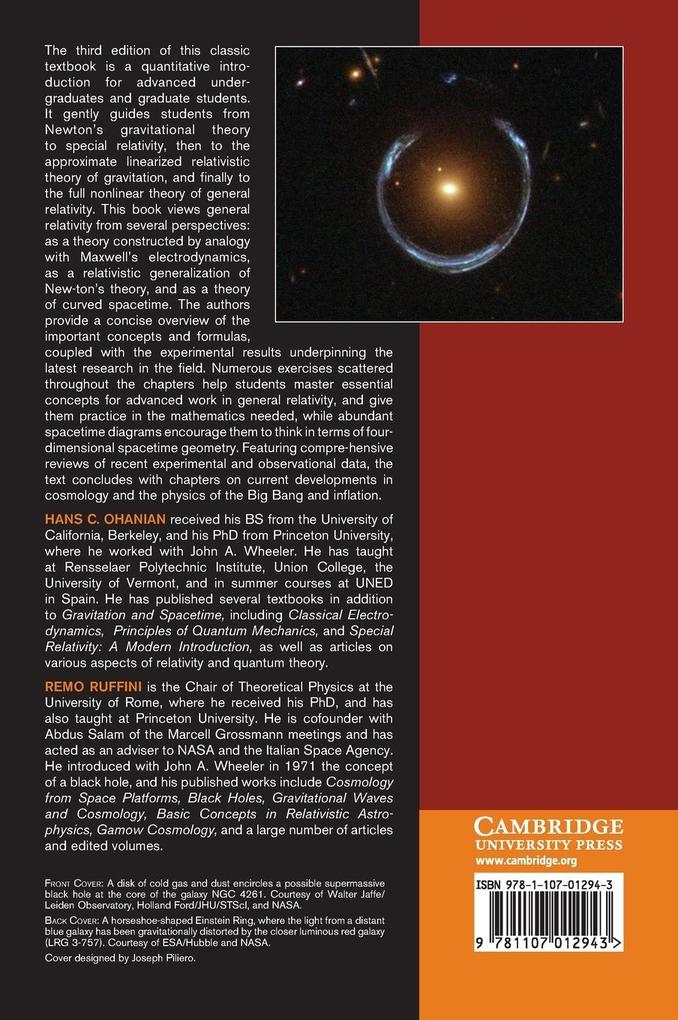 Weitere Ansicht: Gravitation and Spacetime | Hans C. Ohanian, Remo Ruffini