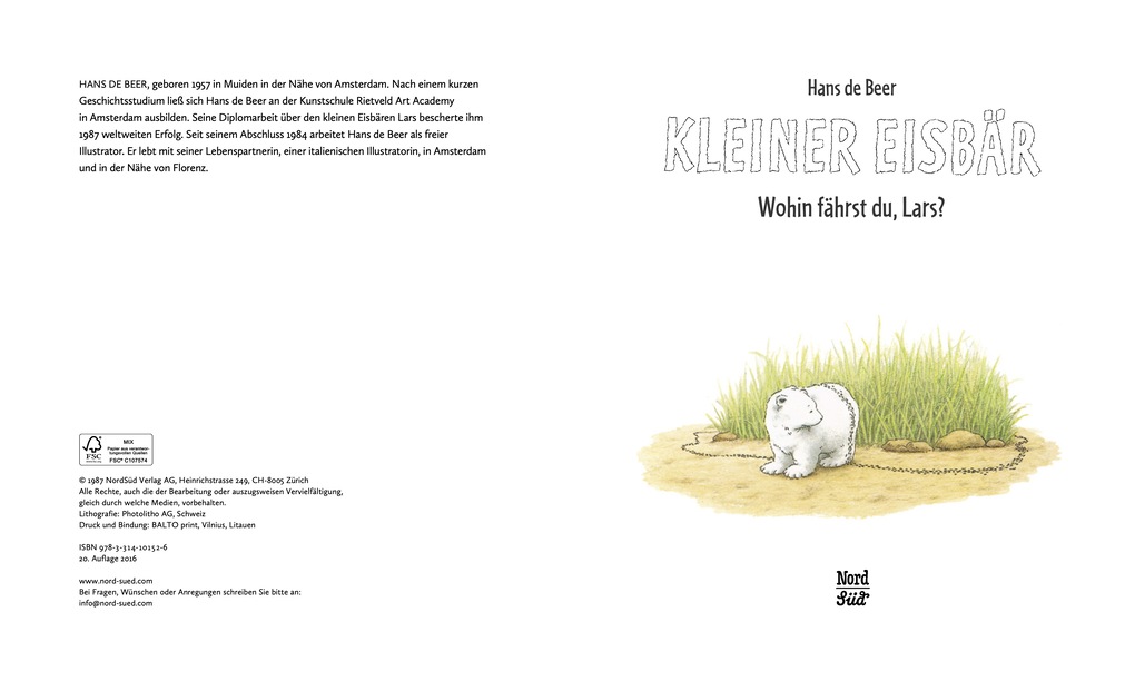 Weitere Ansicht: Kleiner Eisbär - Wohin fährst du, Lars? | Hans de Beer