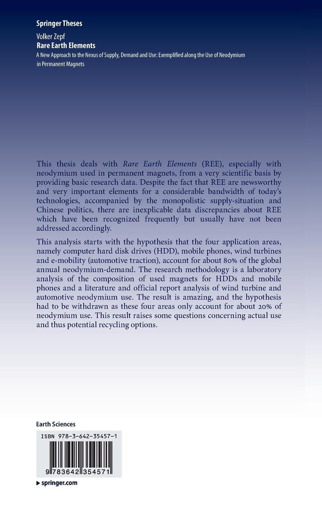 Weitere Ansicht: Rare Earth Elements | Volker Zepf