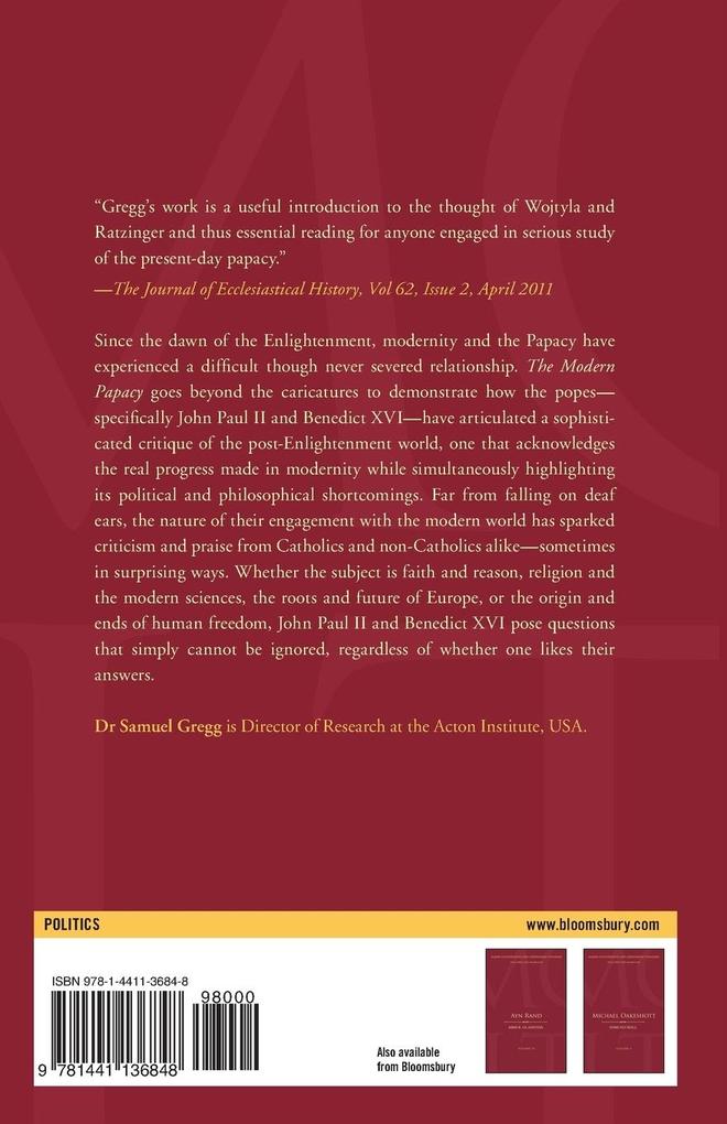 Weitere Ansicht: The Modern Papacy | Samuel Gregg