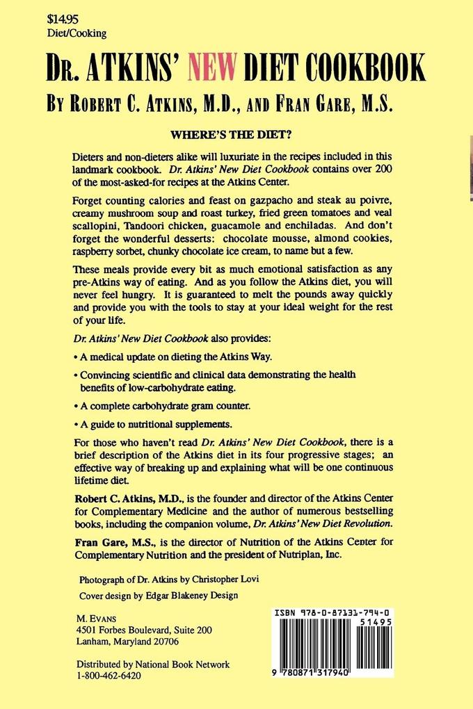 Weitere Ansicht: Dr. Atkins' New Diet Cookbook | Robert C. Atkins, Fran Gare
