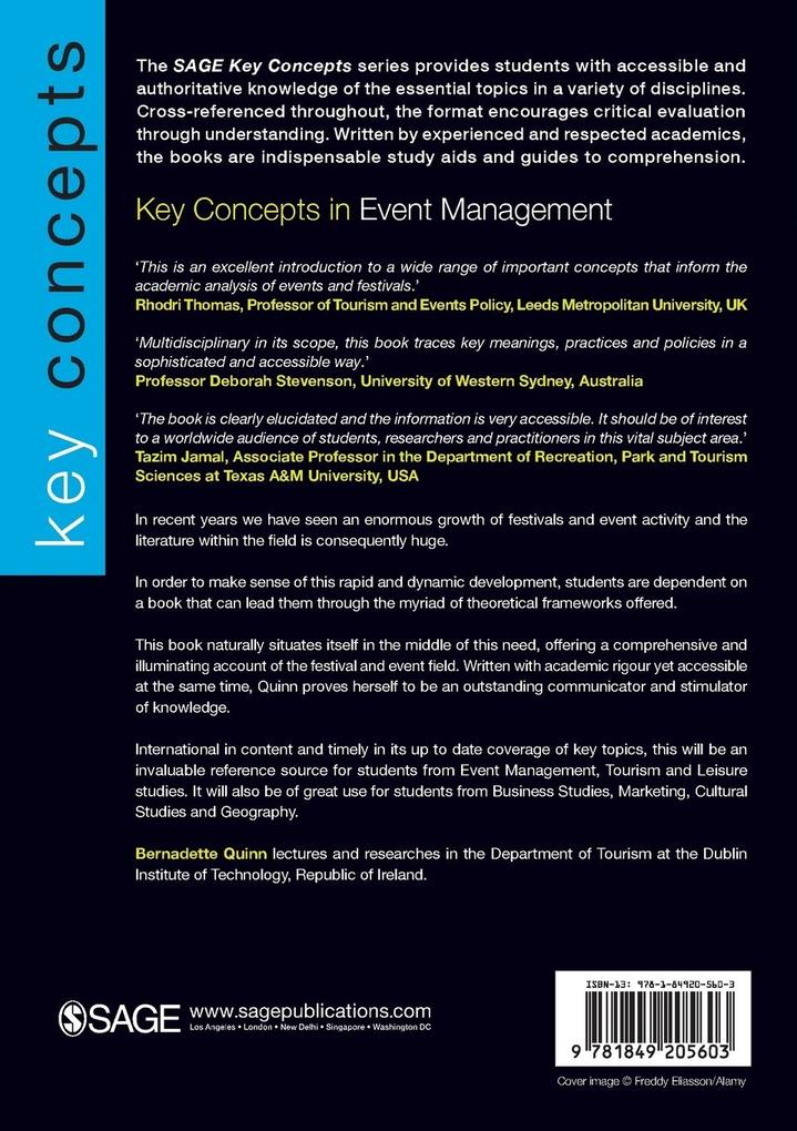 Weitere Ansicht: Key Concepts in Event Management | Bernadette Quinn
