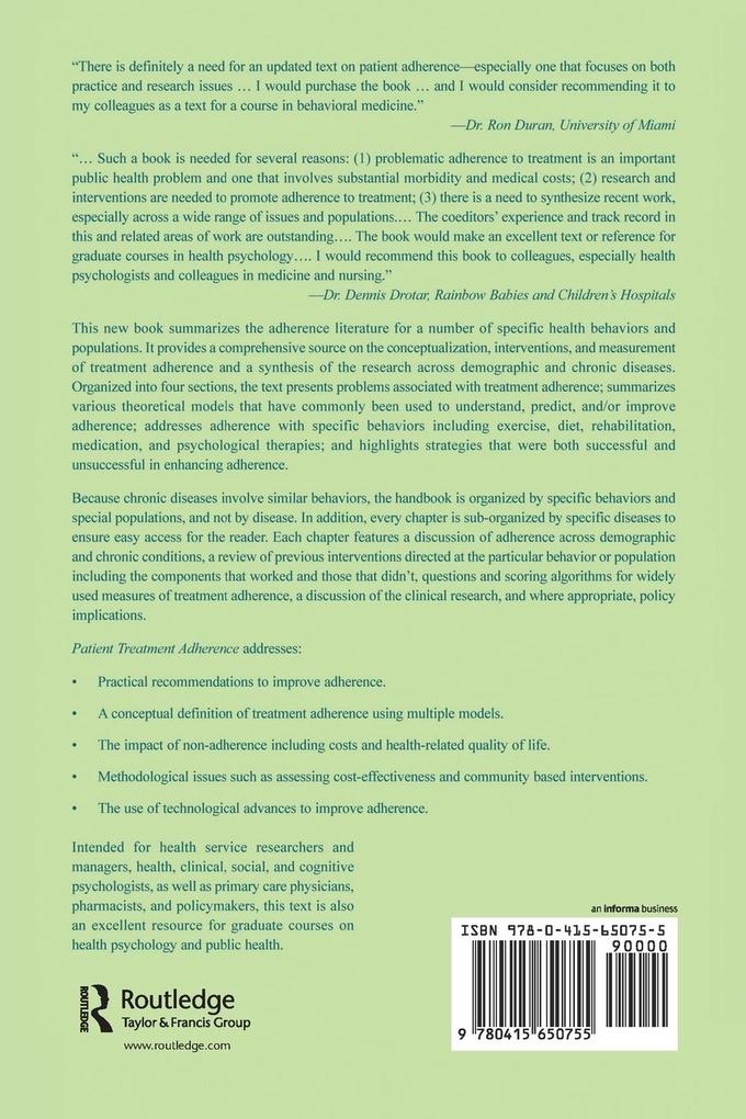 Weitere Ansicht: Patient Treatment Adherence