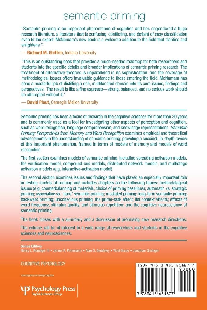 Weitere Ansicht: Semantic Priming | Timothy P. McNamara