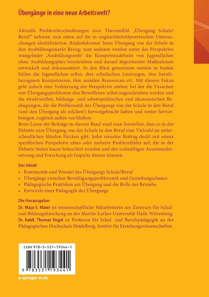 Weitere Ansicht: Übergänge in eine neue Arbeitswelt?