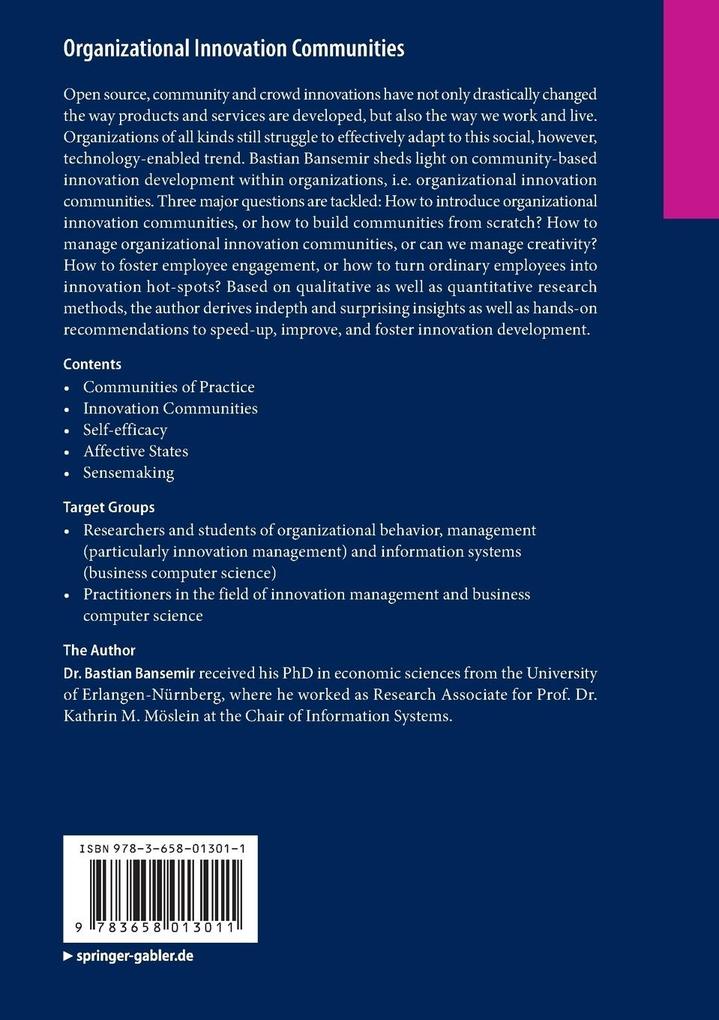 Weitere Ansicht: Organizational Innovation Communities | Bastian Bansemir