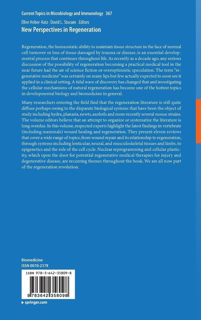 Weitere Ansicht: New Perspectives in Regeneration