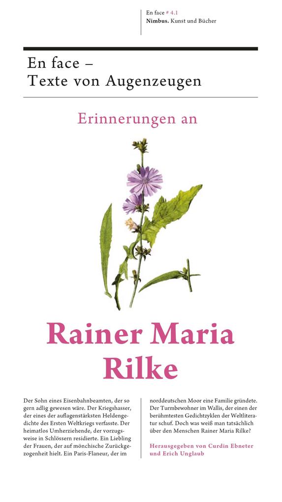 Produktbild: Erinnerungen an Rainer Maria Rilke