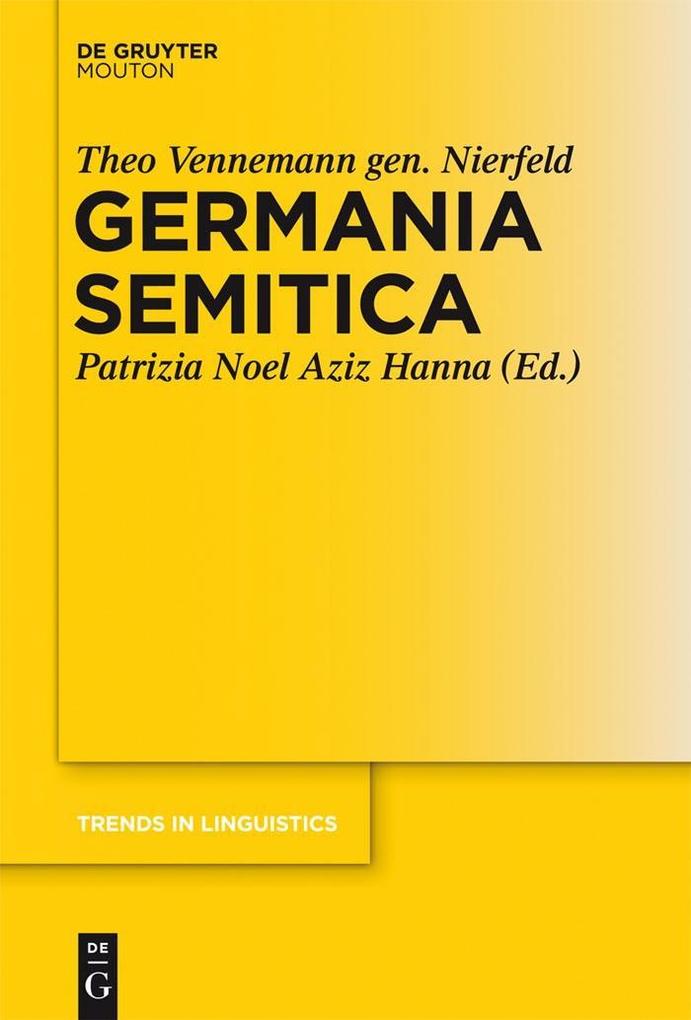 Produktbild: Germania Semitica | Theo Vennemann gen. Nierfeld