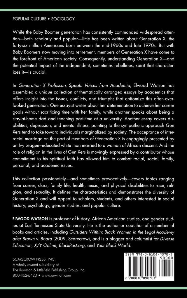 Weitere Ansicht: Generation X Professors Speak