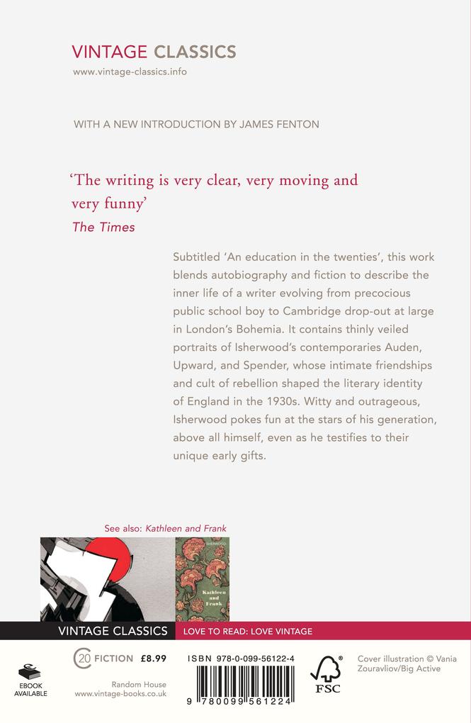 Weitere Ansicht: Lions and Shadows | Christopher Isherwood