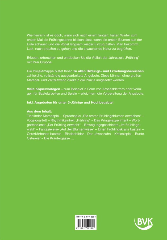Weitere Ansicht: Kita aktiv Projektmappe Frühling | Jenny Hütter