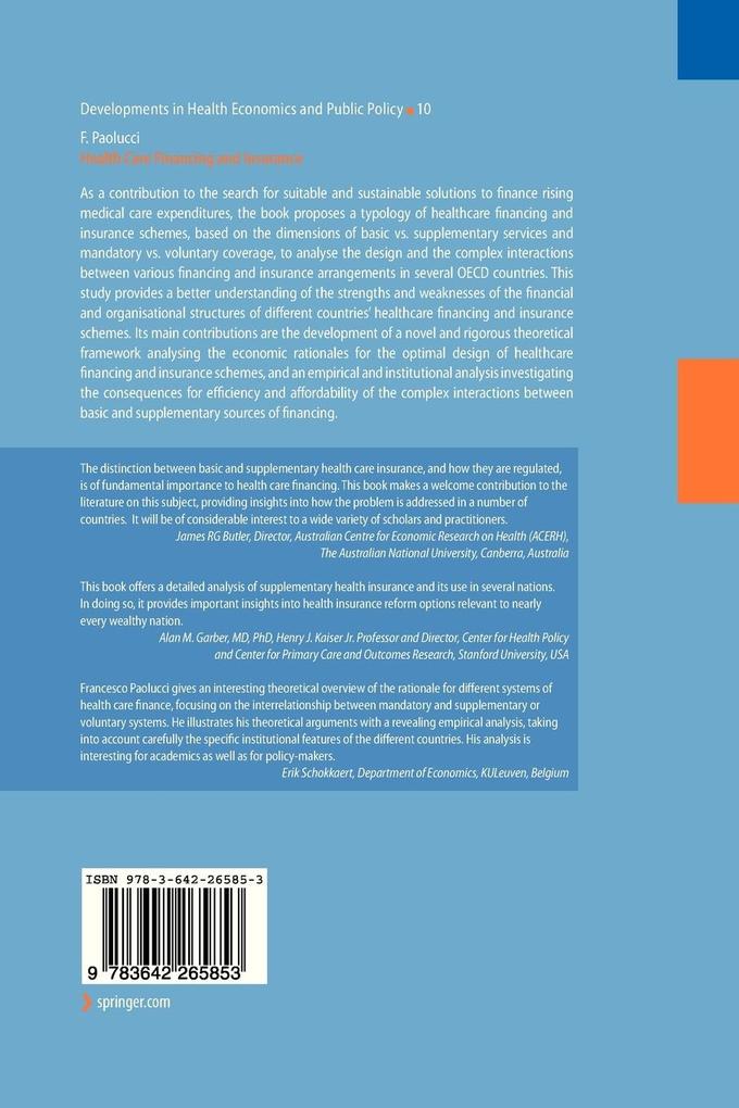 Weitere Ansicht: Health Care Financing and Insurance | Francesco Paolucci