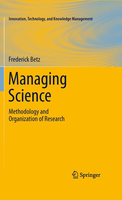 Weitere Ansicht: Managing Science | Frederick Betz