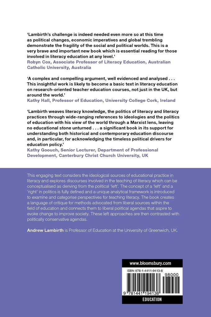 Weitere Ansicht: Literacy on the Left | Lambirth Andrew