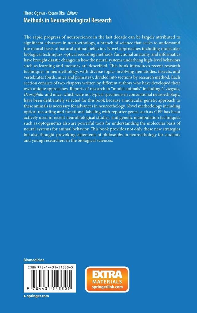 Weitere Ansicht: Methods in Neuroethological Research