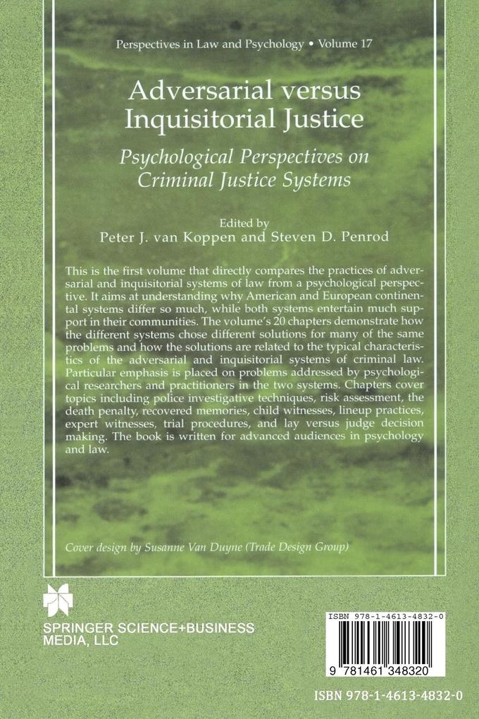 Weitere Ansicht: Adversarial versus Inquisitorial Justice