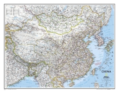 Produktbild: National Geographic China Wall Map - Classic (30.25 X 23.5 In) | National Geographic Maps