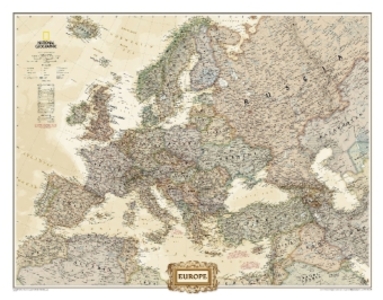 Produktbild: National Geographic Europe Wall Map - Executive (30.5 X 23.75 In) | National Geographic Maps