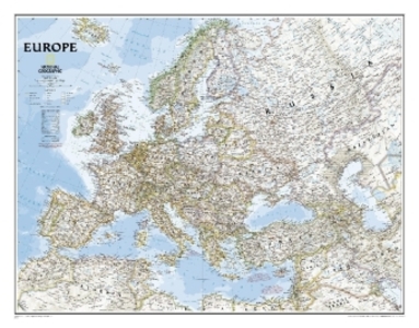 Produktbild: National Geographic Europe Wall Map - Classic (30.5 X 23.75 In) | National Geographic Maps