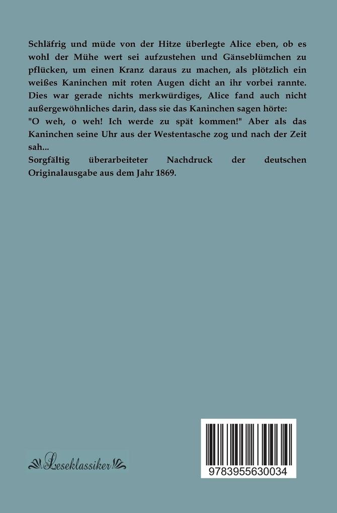 Weitere Ansicht: Alice's Abenteuer im Wunderland | Lewis Carroll