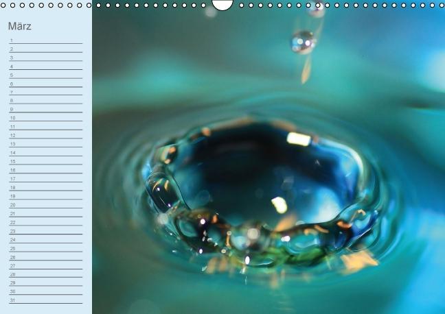 Weitere Ansicht: Geburtstagskalender "Wasser-Spiele" (Wandkalender immerwährend DIN A3 quer) | Sigrid Schiller-Bauer
